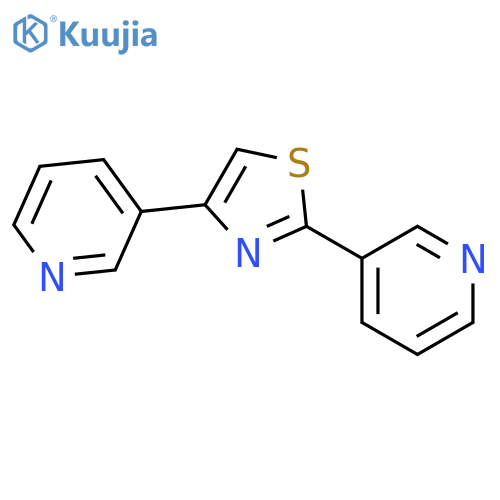 Pyridine, 3,3'-(2,4-thiazolediyl)bis- structure