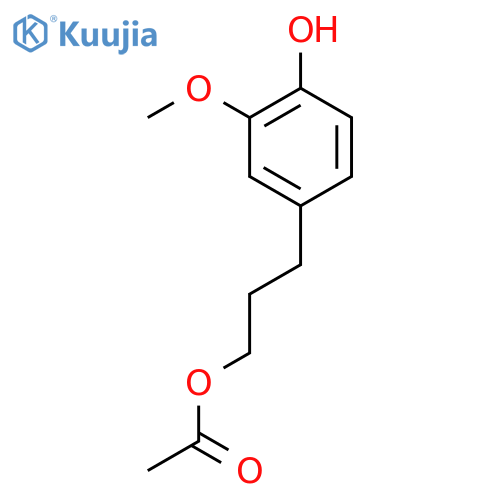 Benzenepropanol,4-hydroxy-3-methoxy-, 1-acetate structure