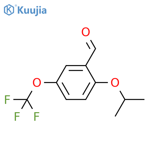 Benzaldehyde, 2-(1-methylethoxy)-5-(trifluoromethoxy)- structure