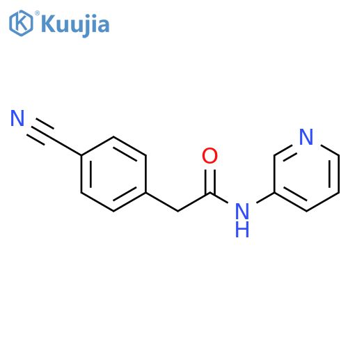 2-(4-cyanophenyl)-N-(pyridin-3-yl)acetamide structure