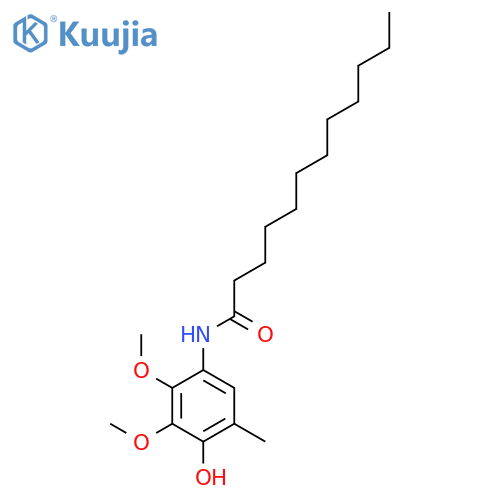 Dodecanamide, N-(4-hydroxy-2,3-dimethoxy-5-methylphenyl)- structure