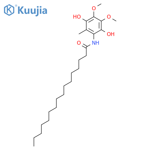 Hexadecanamide, N-(2,5-dihydroxy-3,4-dimethoxy-6-methylphenyl)- structure
