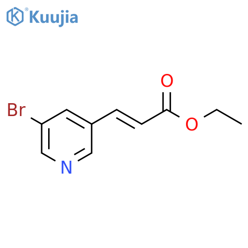 Ethyl (2E)-3-(5-bromopyridin-3-yl)prop-2-enoate structure