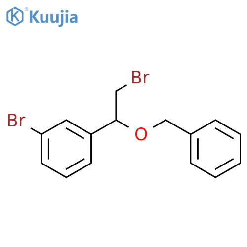 1-1-(benzyloxy)-2-bromoethyl-3-bromobenzene structure