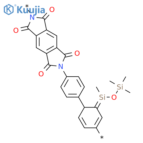 POLY[(5,7-DIHYDRO-1,3,5,7-TETRAOXOBENZO[1,2-C:4,5-C']DIPYRROLE-2,6(1H,3H)-DIYL)-1,4-PHENYLENE(TETRAMETHYLDISILOXANYLIDENE)-1,4-PHENYLENE] structure