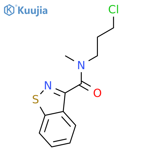 1,2-Benzisothiazole-3-carboxamide, N-(3-chloropropyl)-N-methyl- structure