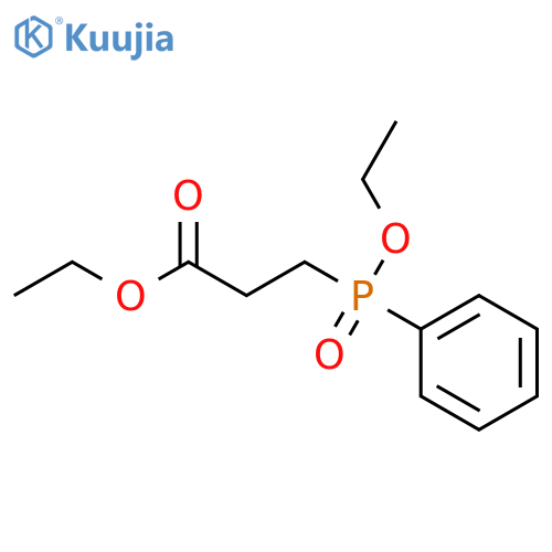 Propanoic acid, 3-(ethoxyphenylphosphinyl)-, ethyl ester structure