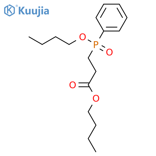 butyl 3-[butoxy(phenyl)phosphinyl]propionate structure