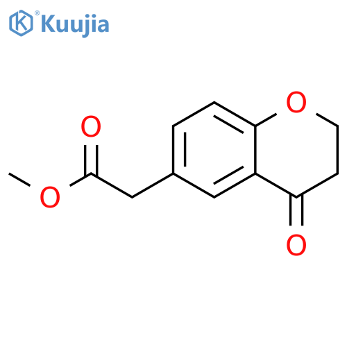 2H-1-Benzopyran-6-acetic acid, 3,4-dihydro-4-oxo-, methyl ester structure