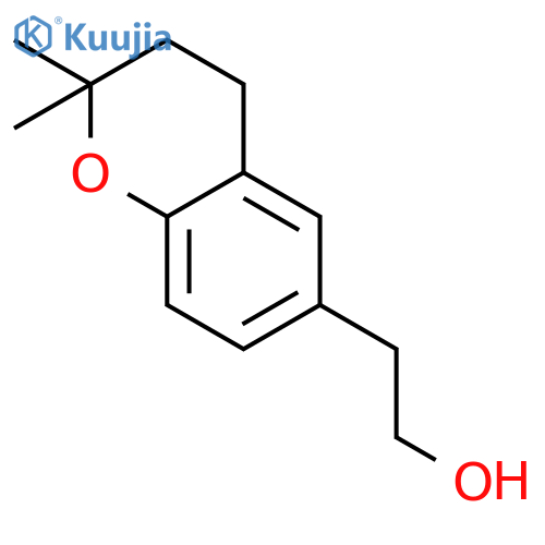 2-(2,2-dimethyl-3,4-dihydro-2H-1-benzopyran-6-yl)ethan-1-ol structure