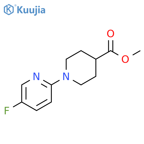methyl 1-(5-fluoropyridin-2-yl)piperidine-4-carboxylate structure