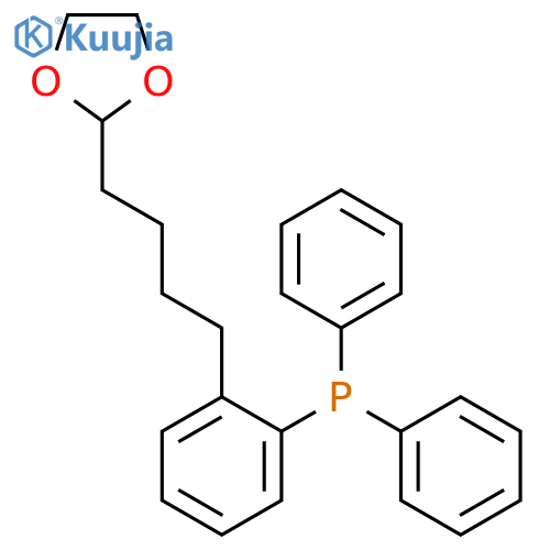 Phosphine, [2-[4-(1,3-dioxolan-2-yl)butyl]phenyl]diphenyl- structure