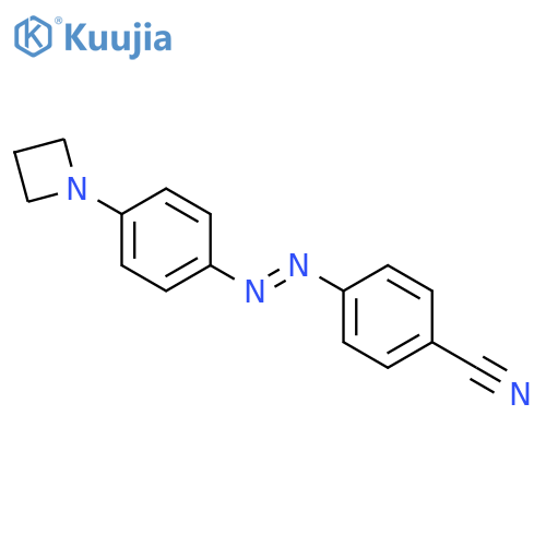 Benzonitrile, 4-[[4-(1-azetidinyl)phenyl]azo]- structure