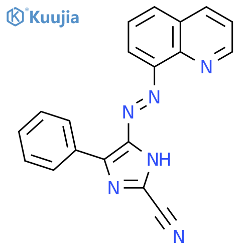 1H-Imidazole-2-carbonitrile, 5-phenyl-4-(8-quinolinylazo)- structure