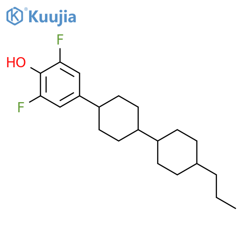 2,6-difluoro-4-[4'-propyl-1,1'-bi(cyclohexyl)-4-yl]phenol structure
