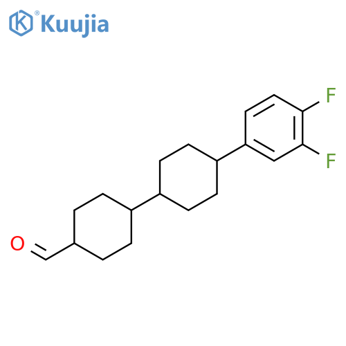 4'-(3,4-difluorophenyl)-1,1'-bi(cyclohexyl)-4-carbaldehyde structure
