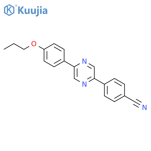 Benzonitrile, 4-[5-(4-propoxyphenyl)pyrazinyl]- structure