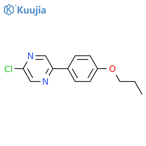 Pyrazine, 2-chloro-5-(4-propoxyphenyl)- structure