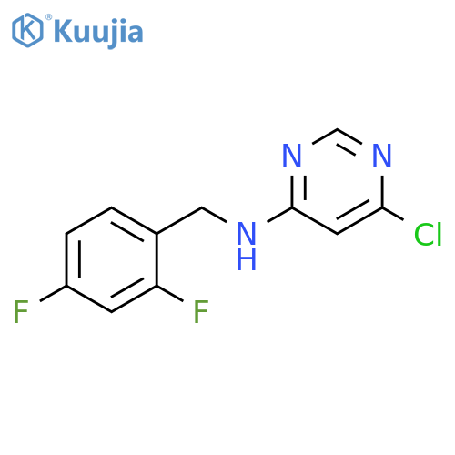 6-chloro-N-(2,4-difluorobenzyl)pyrimidin-4-amine structure
