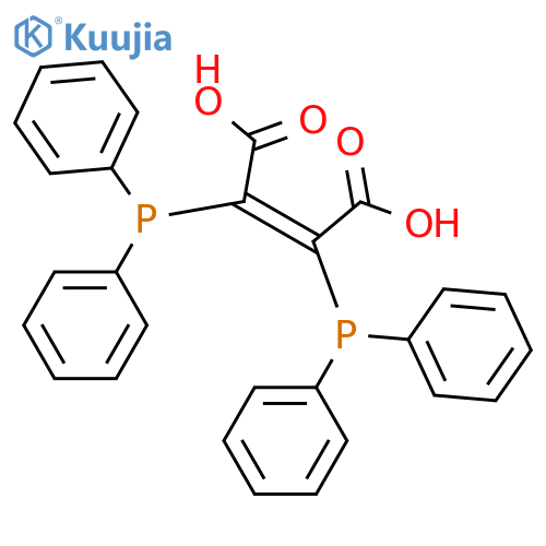2-Butenedioic acid, 2,3-bis(diphenylphosphino)-, (2Z)- structure