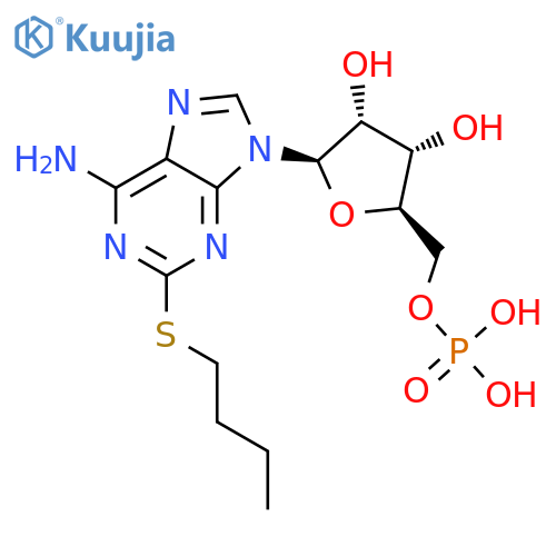 5'-Adenylic acid, 2-(butylthio)- structure