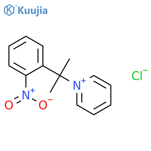 PYRIDINIUM, 1-[1-METHYL-1-(NITROPHENYL)ETHYL]-, CHLORIDE structure