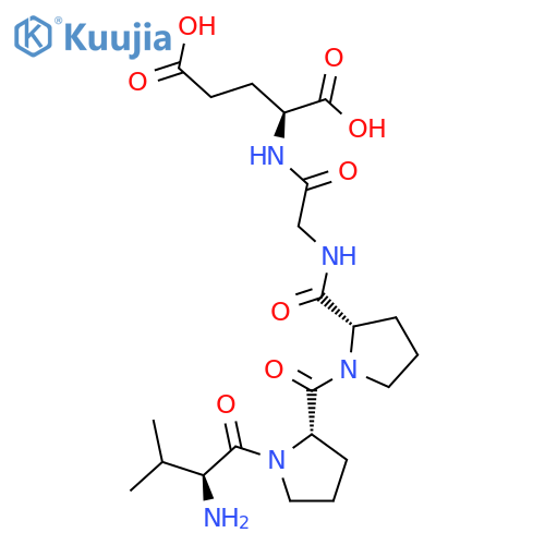 L-GLUTAMIC ACID, N-[N-[1-(1-L-VALYL-L-PROLYL)-L-PROLYL]GLYCYL]- structure