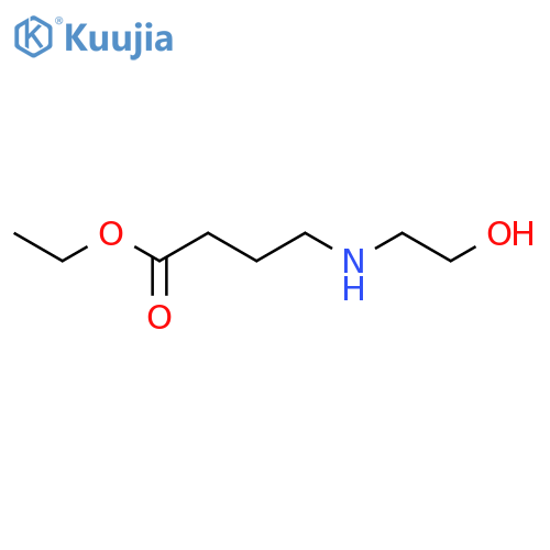 Ethyl 4-[(2-hydroxyethyl)amino]butanoate structure
