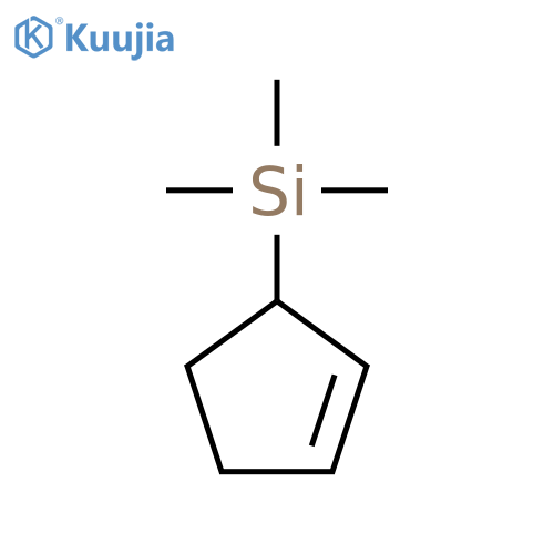 (cyclopent-2-en-1-yl)trimethylsilane structure