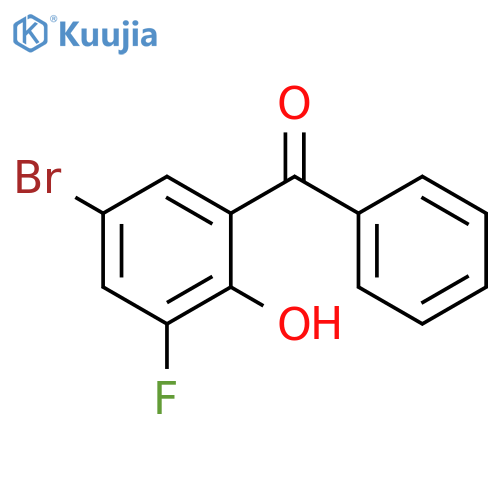 2-benzoyl-4-bromo-6-fluorophenol structure