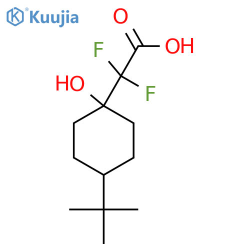 2-(4-Tert-butyl-1-hydroxycyclohexyl)-2,2-difluoroacetic acid structure