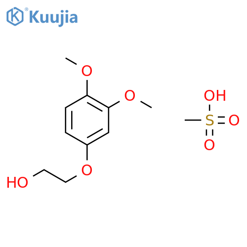 Ethanol, 2-(3,4-dimethoxyphenoxy)-, methanesulfonate structure