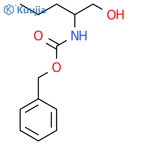 benzyl N-(1-hydroxypentan-2-yl)carbamate structure
