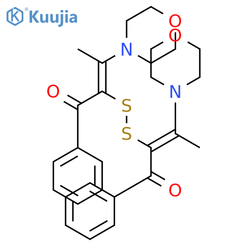 2-Buten-1-one, 2,2'-dithiobis[3-(4-morpholinyl)-1-phenyl- structure