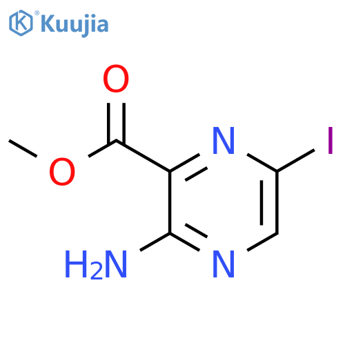 Methyl 3-amino-6-iodopyrazine-2-carboxylate structure