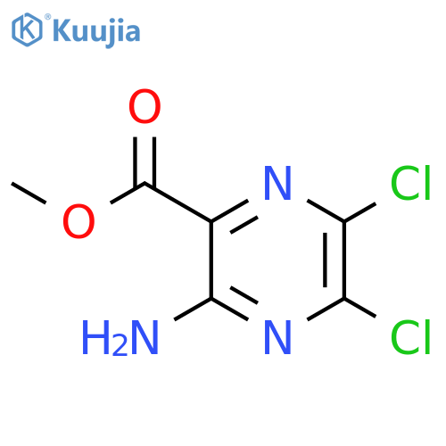 Methyl 3-amino-5,6-dichloropyrazine-2-carboxylate structure