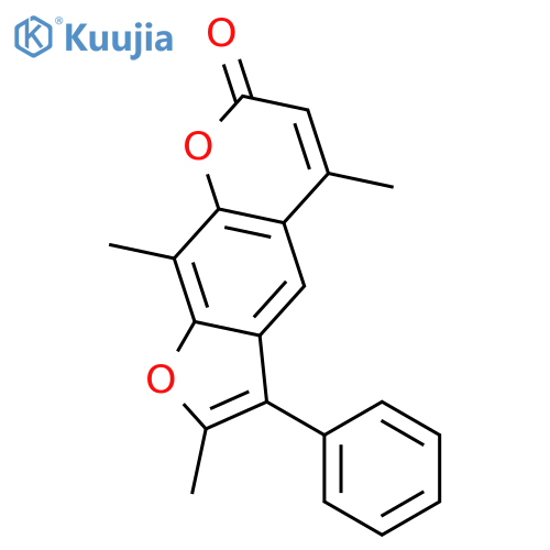 7H-Furo[3,2-g][1]benzopyran-7-one, 2,5,9-trimethyl-3-phenyl- structure