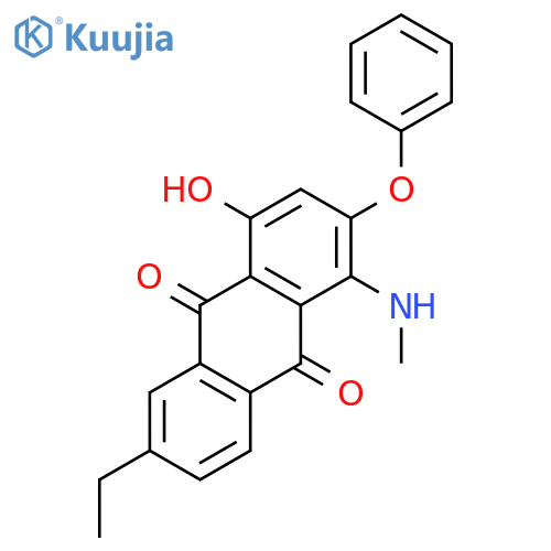 9,10-Anthracenedione, 6-ethyl-4-hydroxy-1-(methylamino)-2-phenoxy- structure