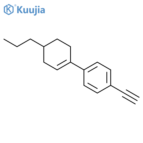 Benzene, 1-ethynyl-4-(4-propyl-1-cyclohexen-1-yl)- structure