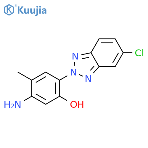 Phenol, 5-amino-2-(5-chloro-2H-benzotriazol-2-yl)-4-methyl- structure