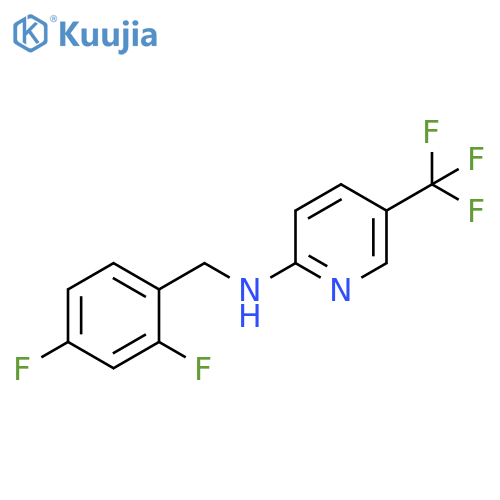 2-Pyridinamine, N-[(2,4-difluorophenyl)methyl]-5-(trifluoromethyl)- structure