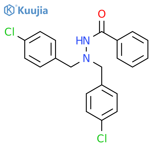 Benzoic acid, 2,2-bis[(4-chlorophenyl)methyl]hydrazide structure