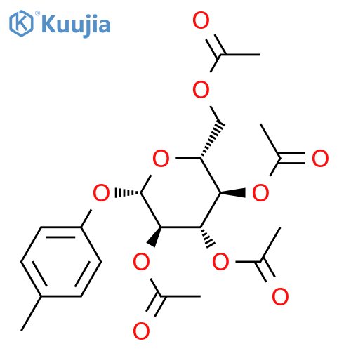 (2R,3R,4S,5R,6S)-2-(acetoxymethyl)-6-(p-tolyloxy)tetrahydro-2H-pyran-3,4,5-triyl triacetate structure