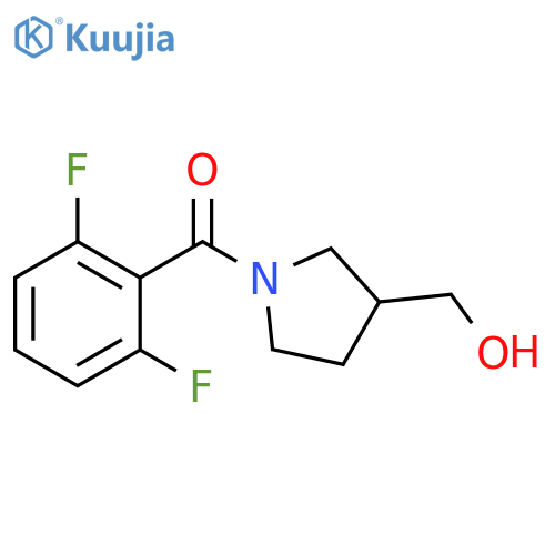 [1-(2,6-difluorobenzoyl)pyrrolidin-3-yl]methanol structure