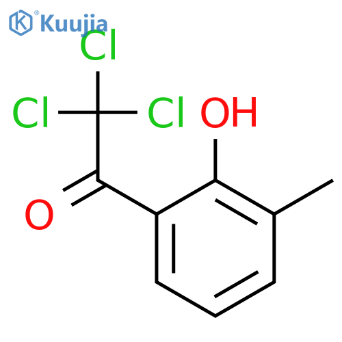 Ethanone, 2,2,2-trichloro-1-(2-hydroxy-3-methylphenyl)- structure