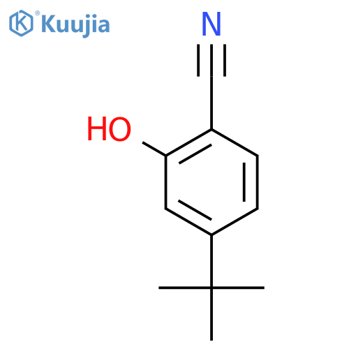 4-tert-butyl-2-hydroxybenzonitrile structure