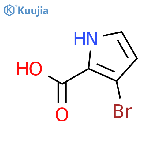 3-bromo-1H-Pyrrole-2-carboxylic acid structure