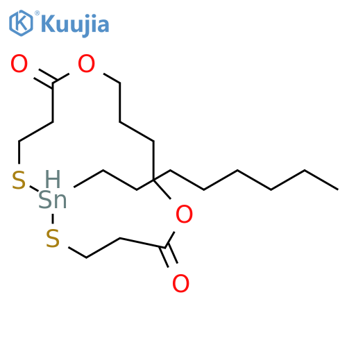 1,11-Dioxa-5,7-dithia-6-stannacyclopentadecane-2,10-dione, 6-octyl- structure