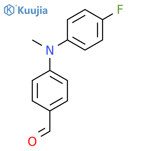 4-((4-Fluorophenyl)(methyl)amino)benzaldehyde structure