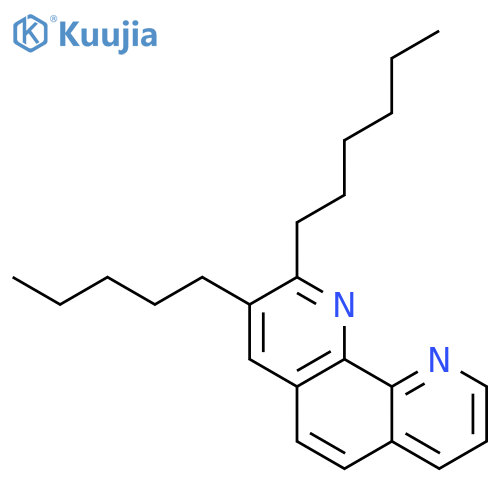 1,10-Phenanthroline, 2-hexyl-3-pentyl- structure